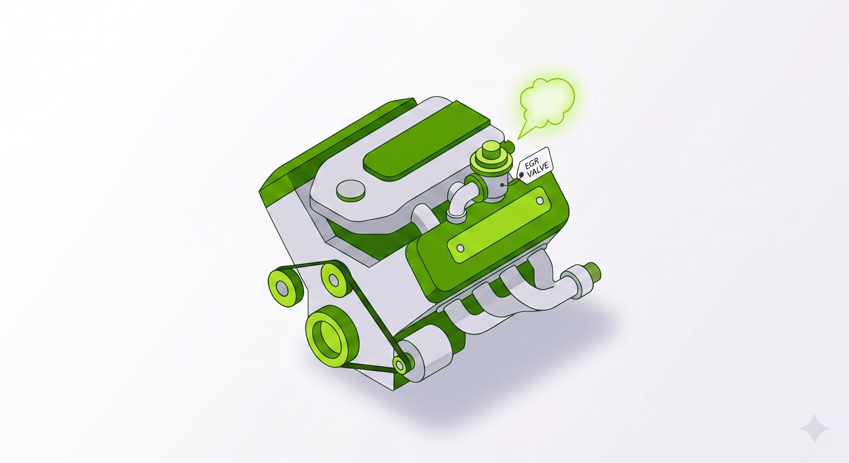 EGR Air Leak Vector Graphic