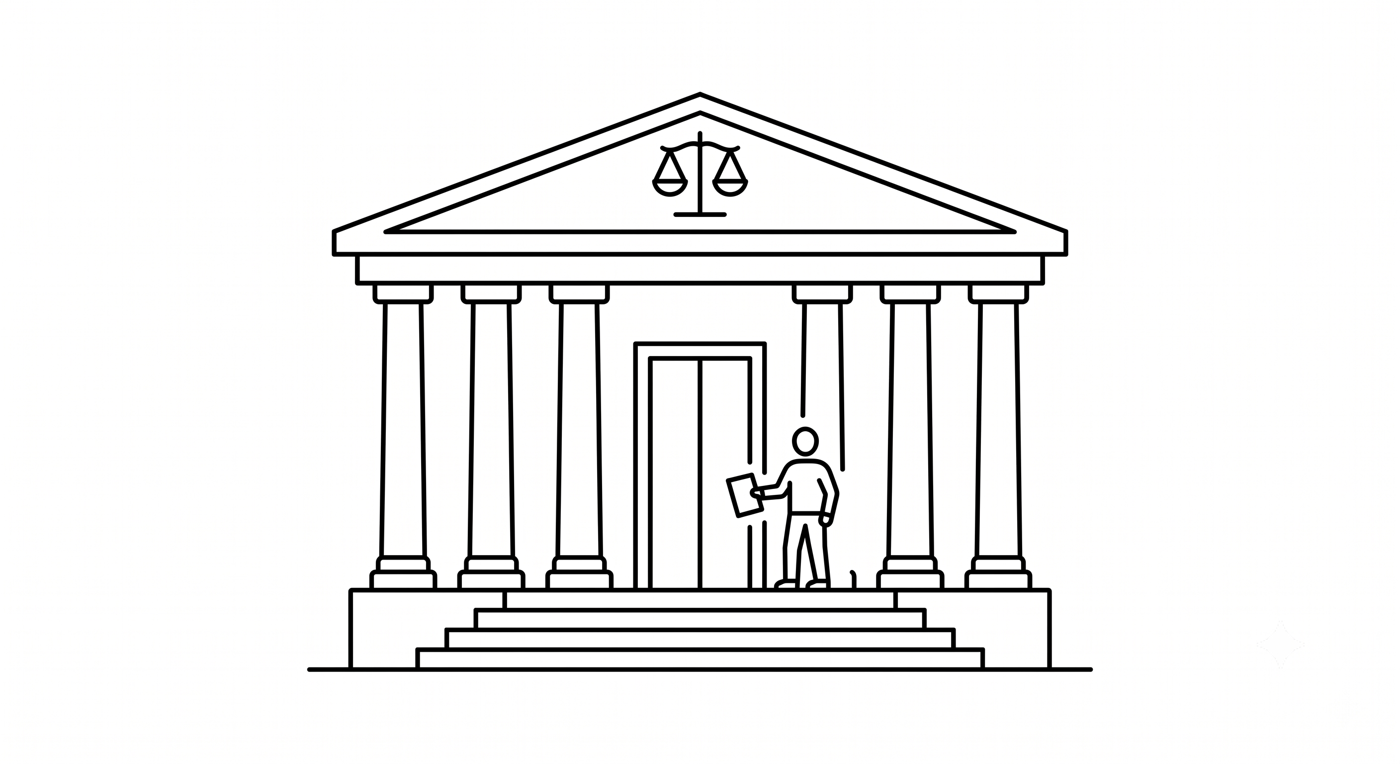 Courthouse Line Art