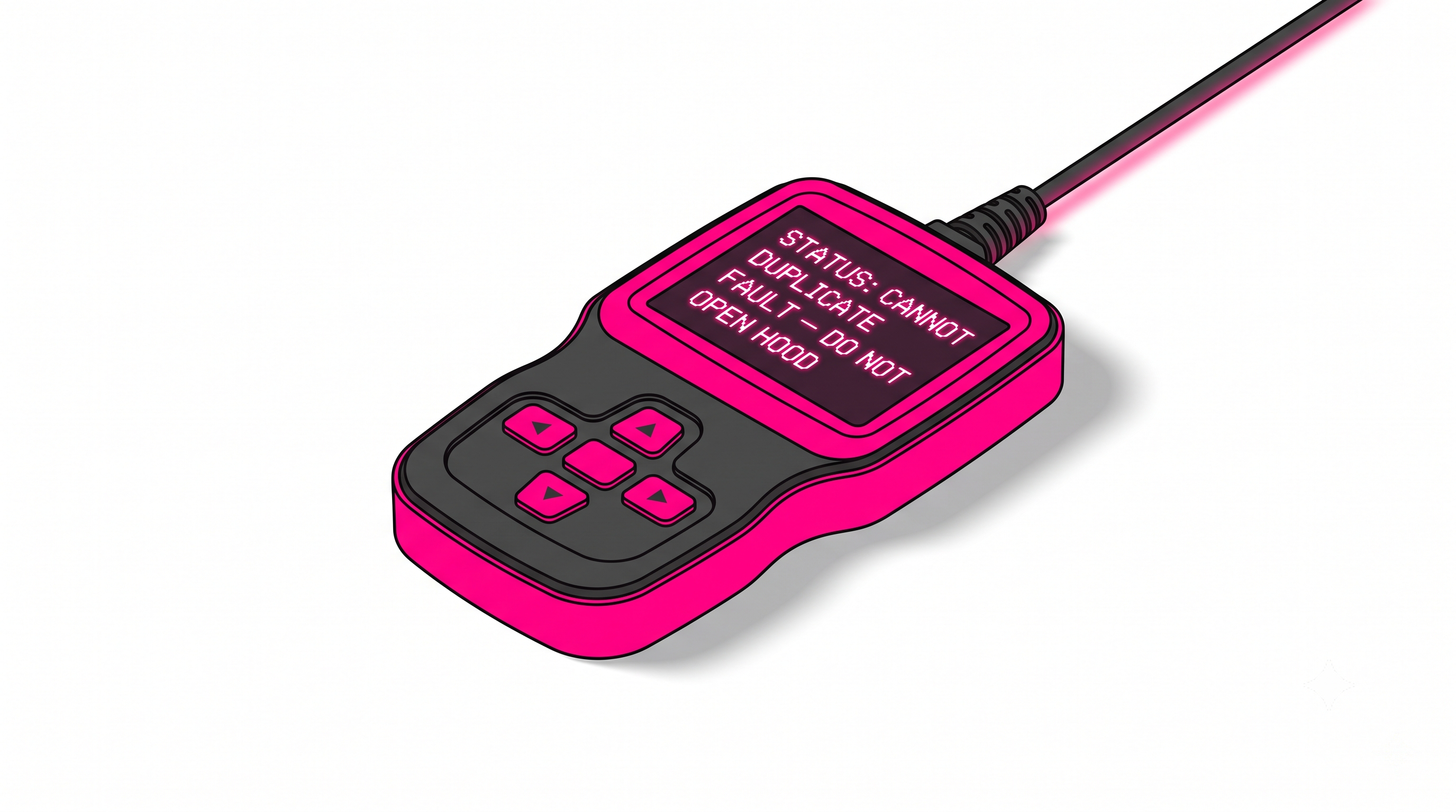 OBD Scanner Satire Icon